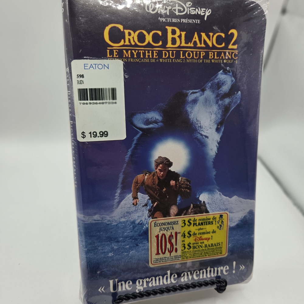 Croc Blanc 2 VHS Tape Disney Sellé Brand New